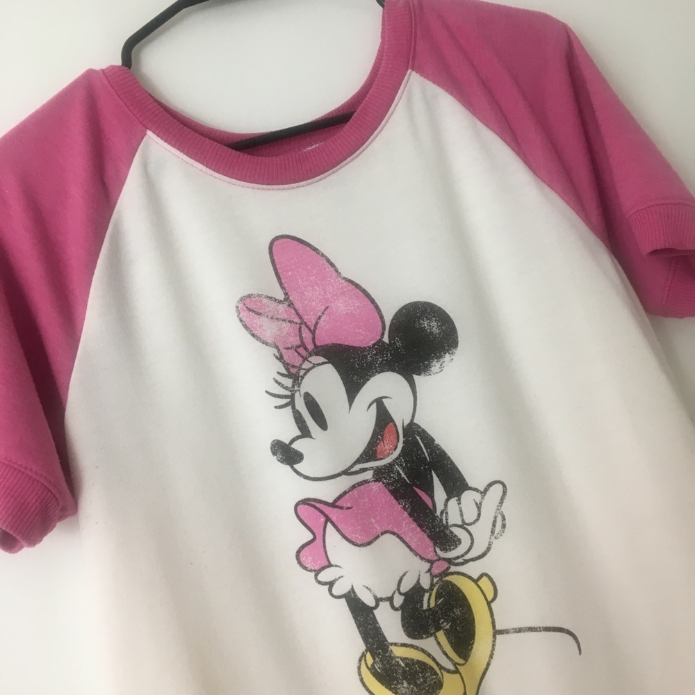 Disney Minnie Mouse short sleeve sweatshirt XL -C1